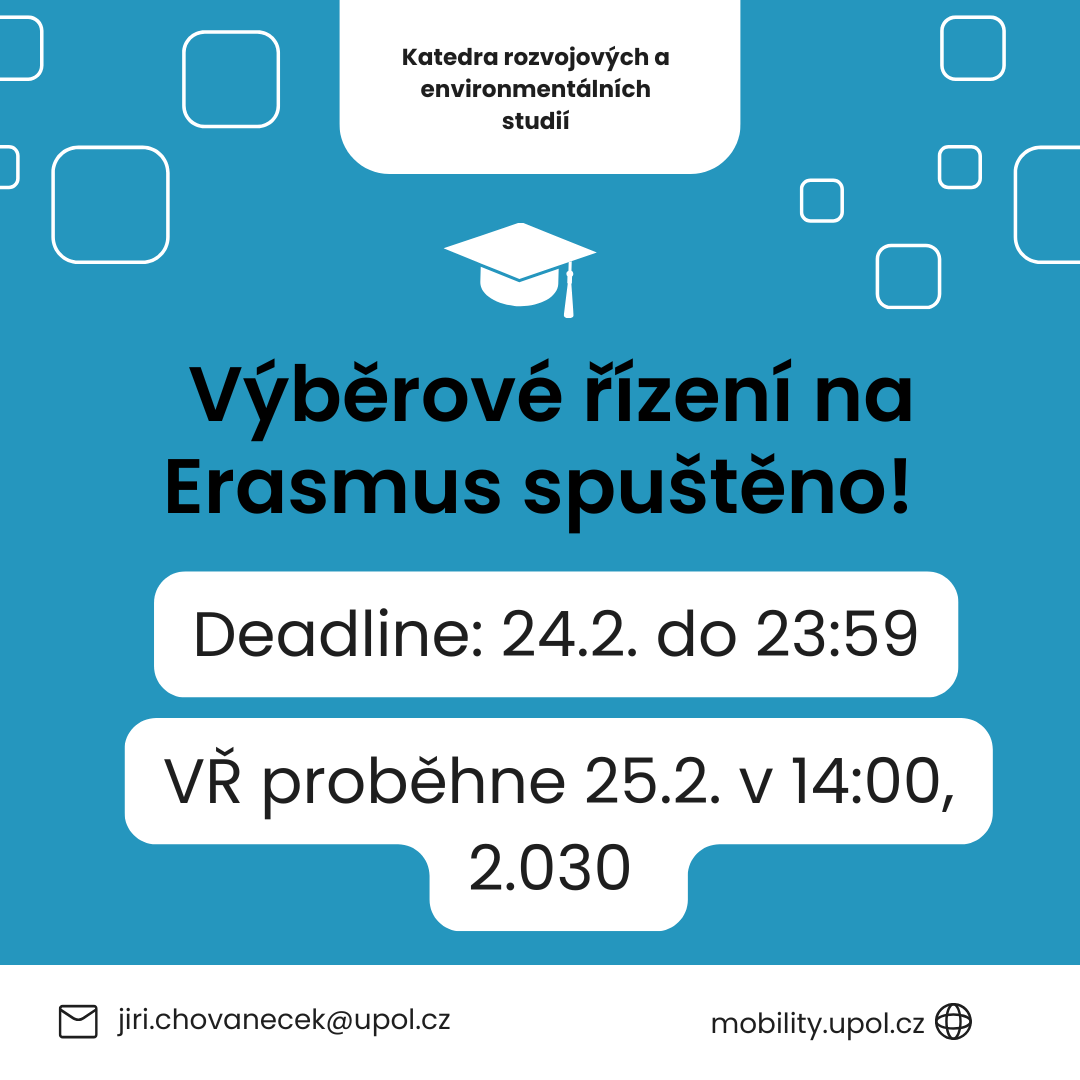 Výběrové řízení na Erasmus